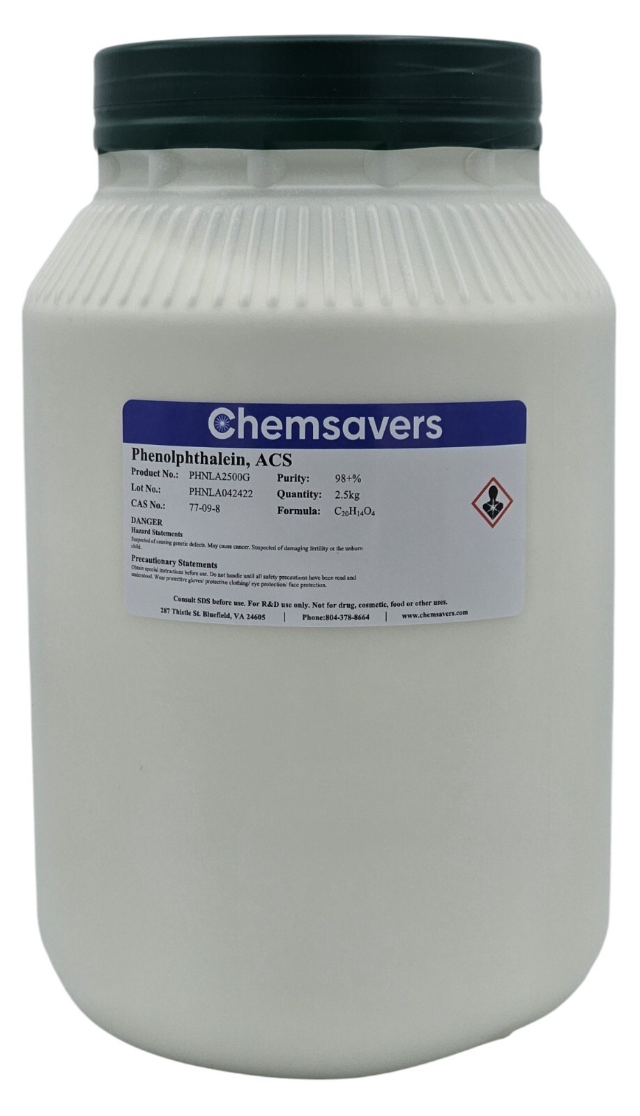 Phenolphthalein, ACS, 98+%, 2.5kg