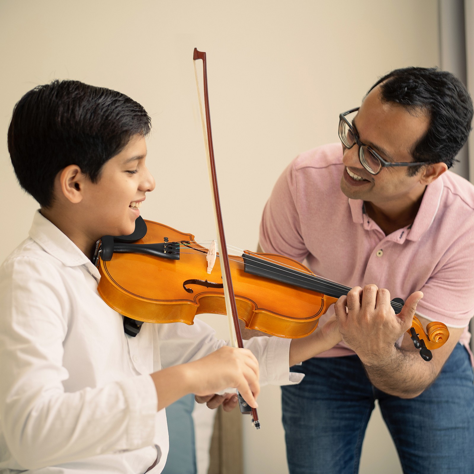 Acoustic Violin Basswood With Hard Case Bow Rosin for Kid Adult Student Gift