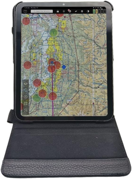 Flight Folio V6 iPad Mini 6 Kneeboard Case NATO Pilot Top Flip Leather - NIB