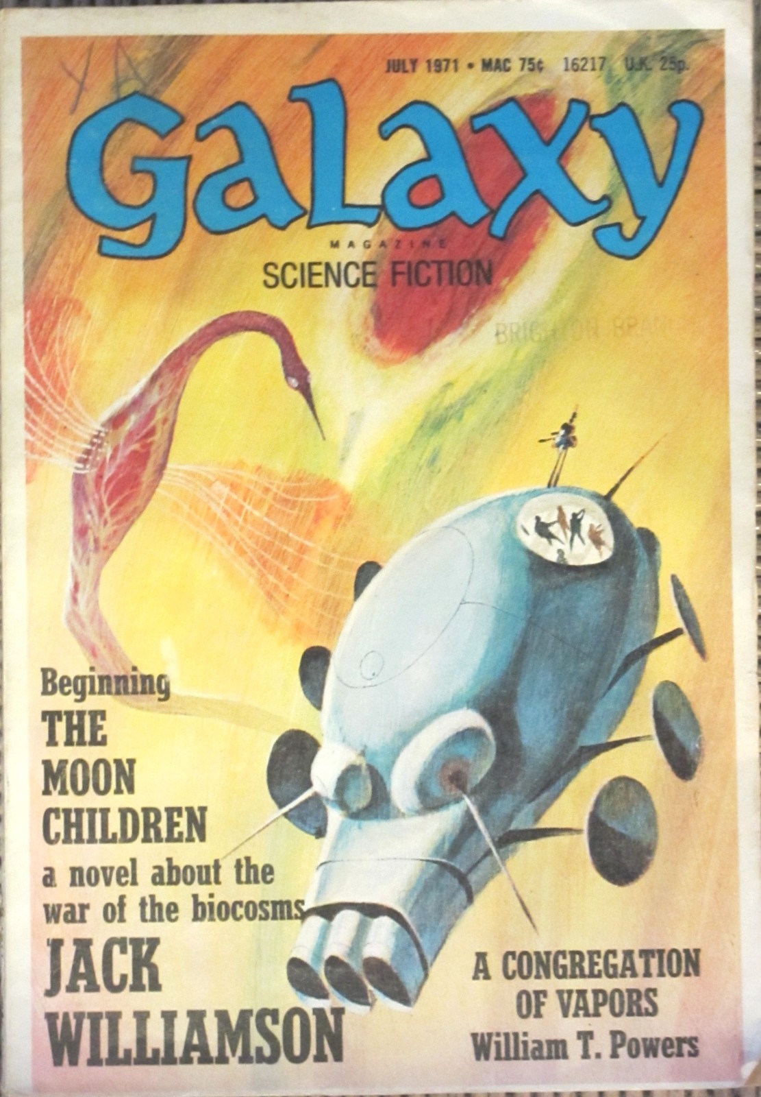 Galaxy Science Fiction Magazine July 1971