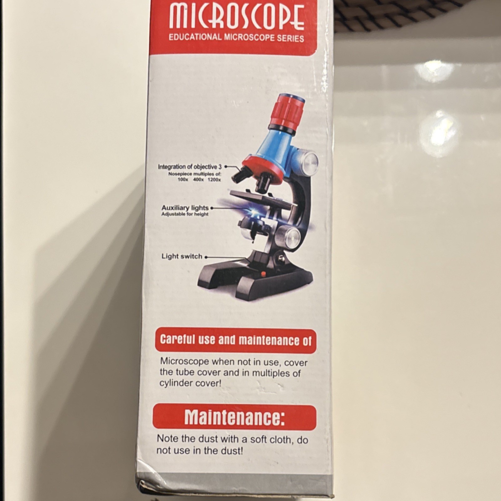 Microscope Educational Microscope Series Science Microscope Kit 100x 400x 1200x