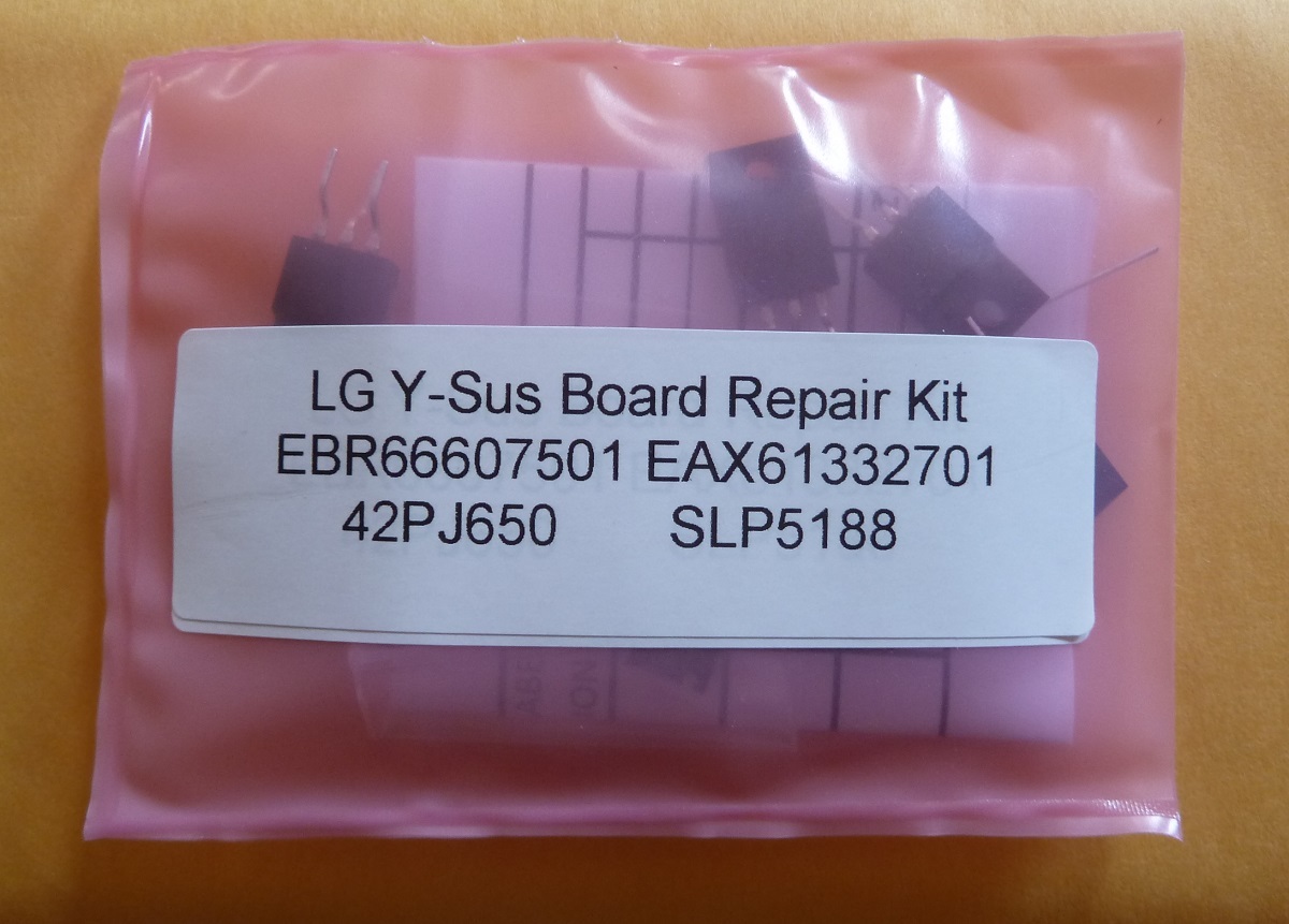 LG  EBR66607501 42PJ550 42PJ350 PLASMA TV EAX61332701   Y-sus BOARD Repair Kit