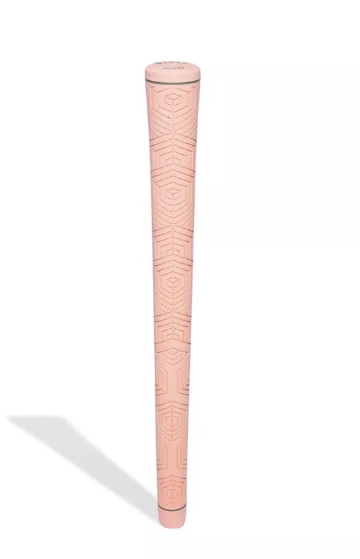 9 x Ripit Geo Rubber Golf Grip Peach