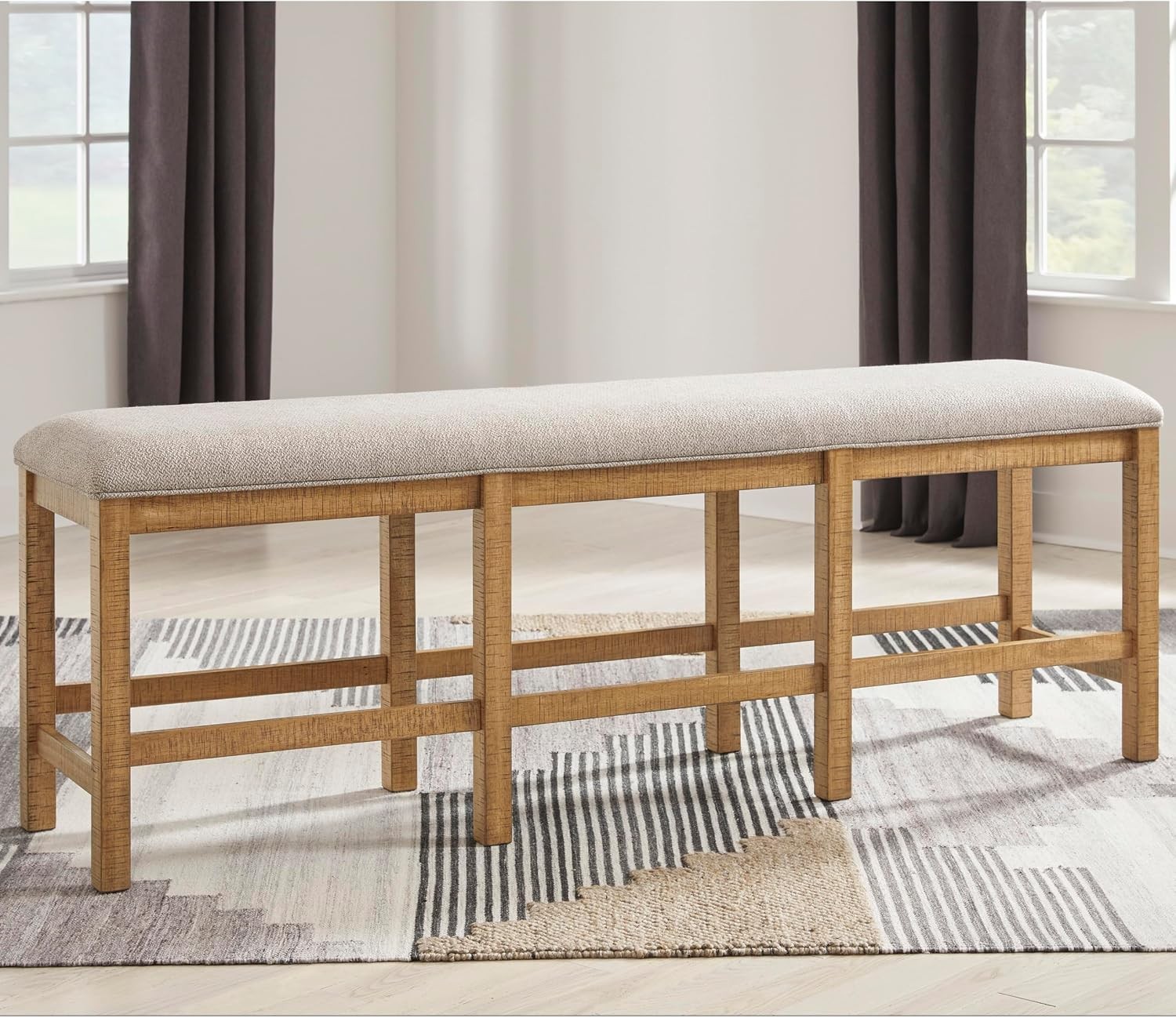 Havonplane 72" Counter Height Dining Bench Brown