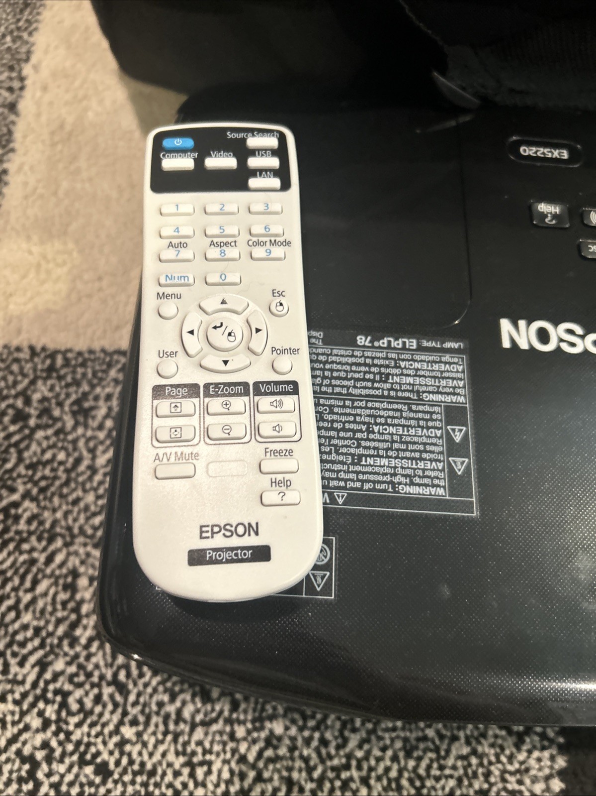 Epson Ex5220 HDMI Projector
