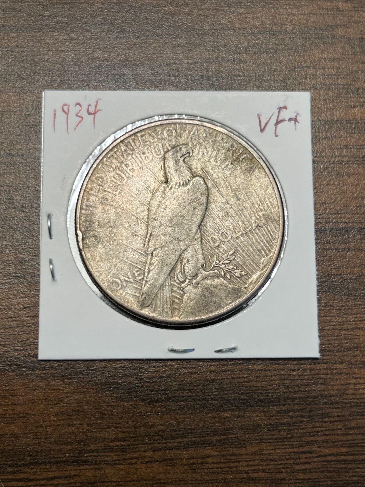 1934 Peace silver dollar VF #651 GUARANTEE GENUINE