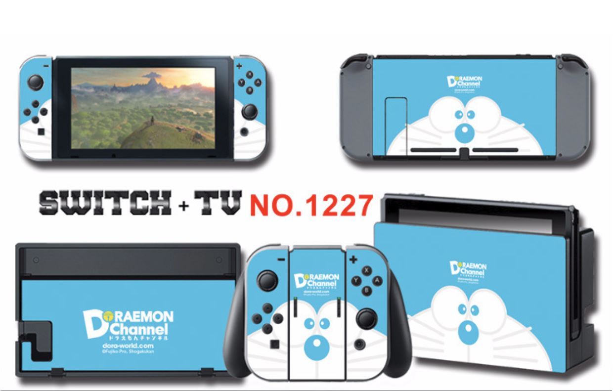 Vinyl Decal Skin Sticker Protector for Nintendo Switch Doraemon #1227