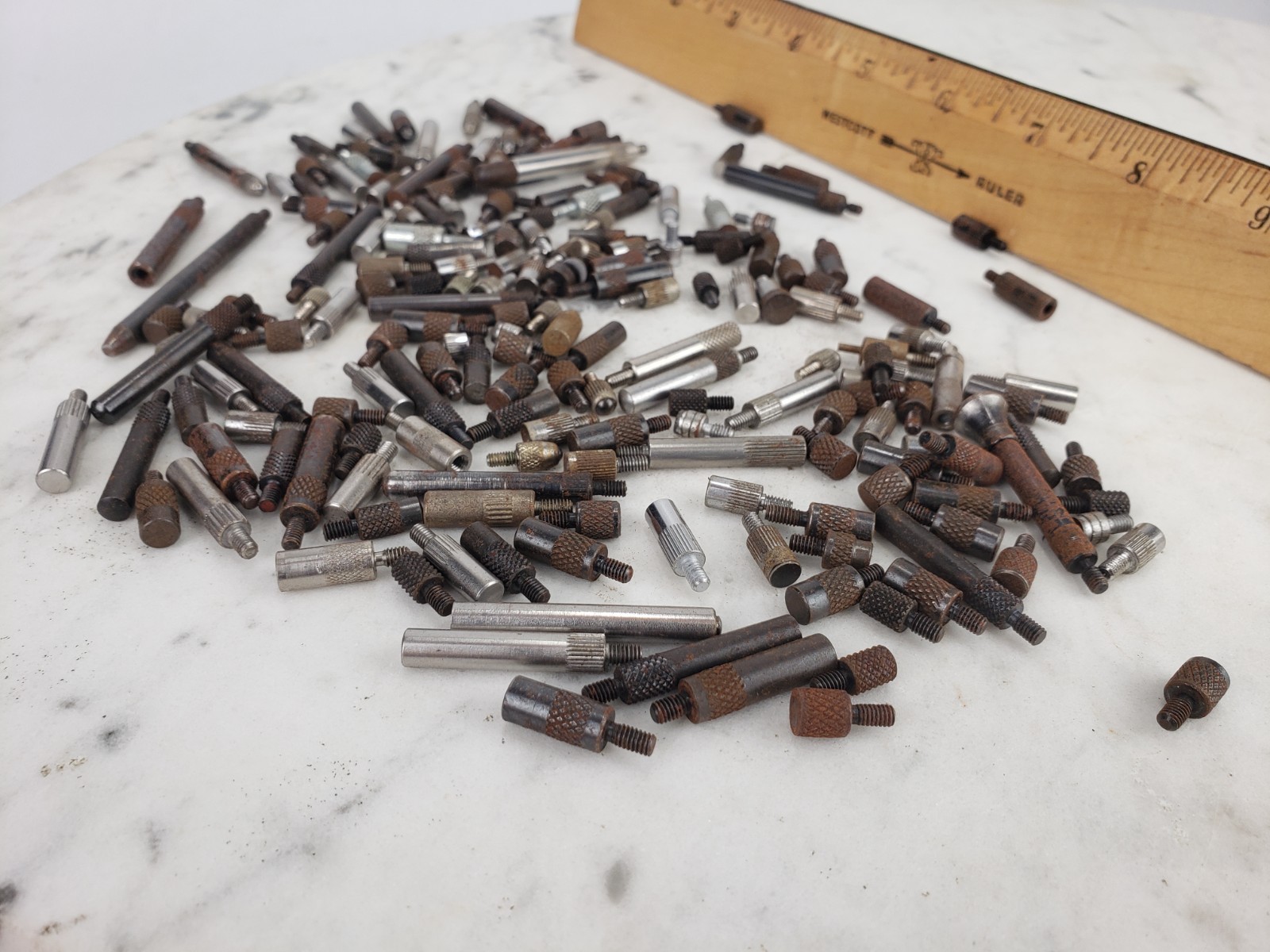 140x Lot Indicator Point Contact Tip Adapters Machinist Dial Indicator Flat Tool