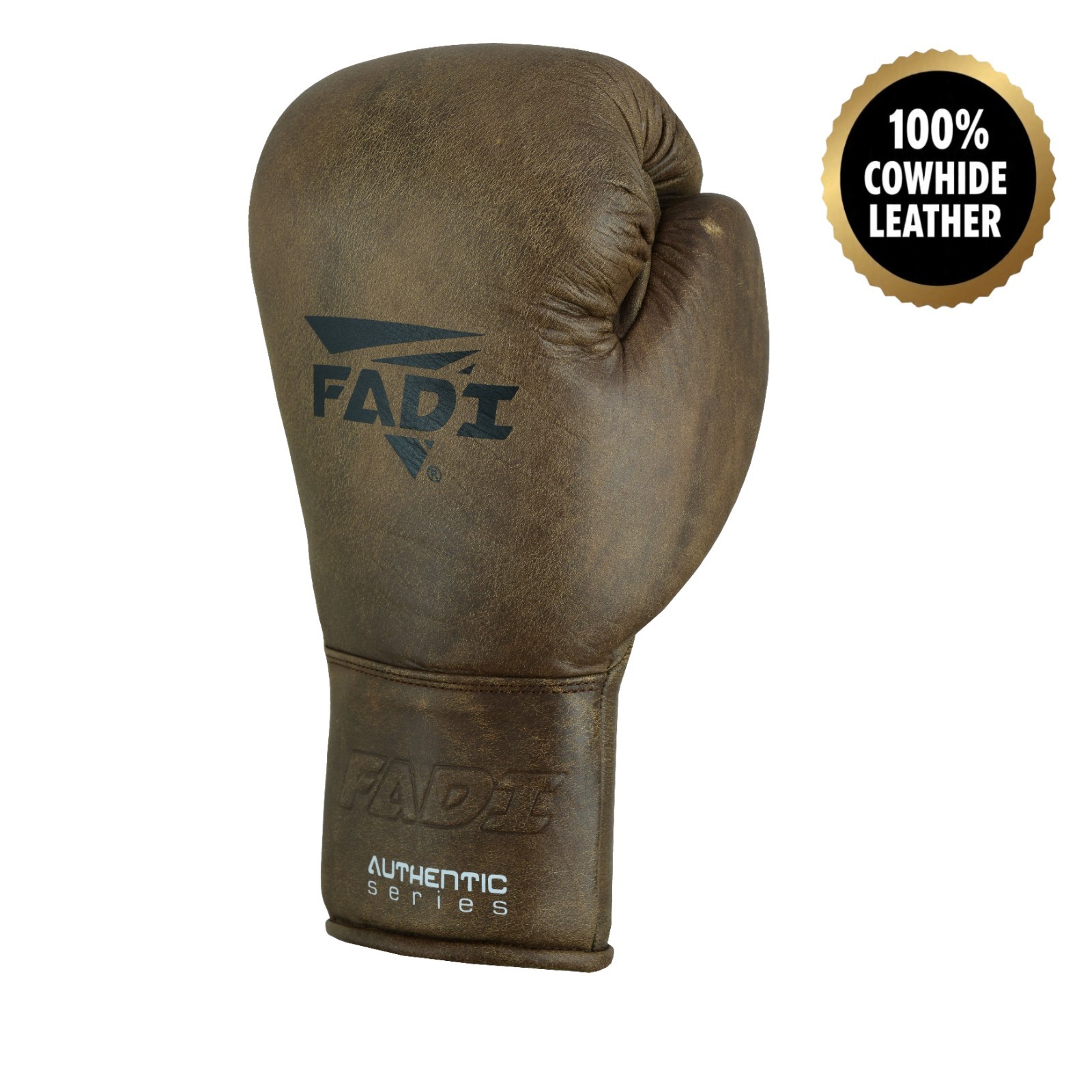 Fadi Ultra Pro Leather Boxing Gloves Cowhide Lace Up Sparring Fight Gear
