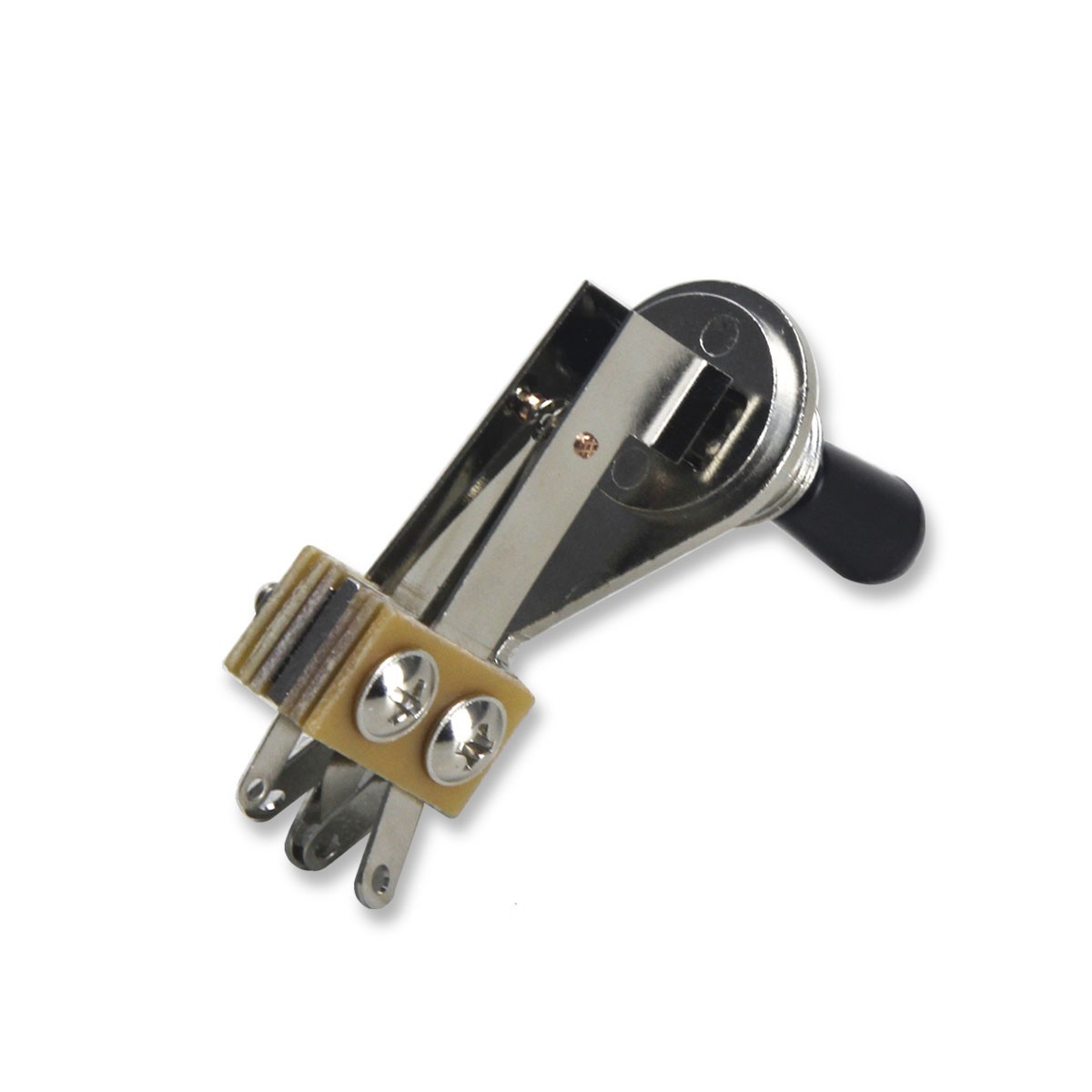 2PCS SG ES L-Type Guitar 3-Way Toggle Switch Right-Angle Nickel with Tip Caps
