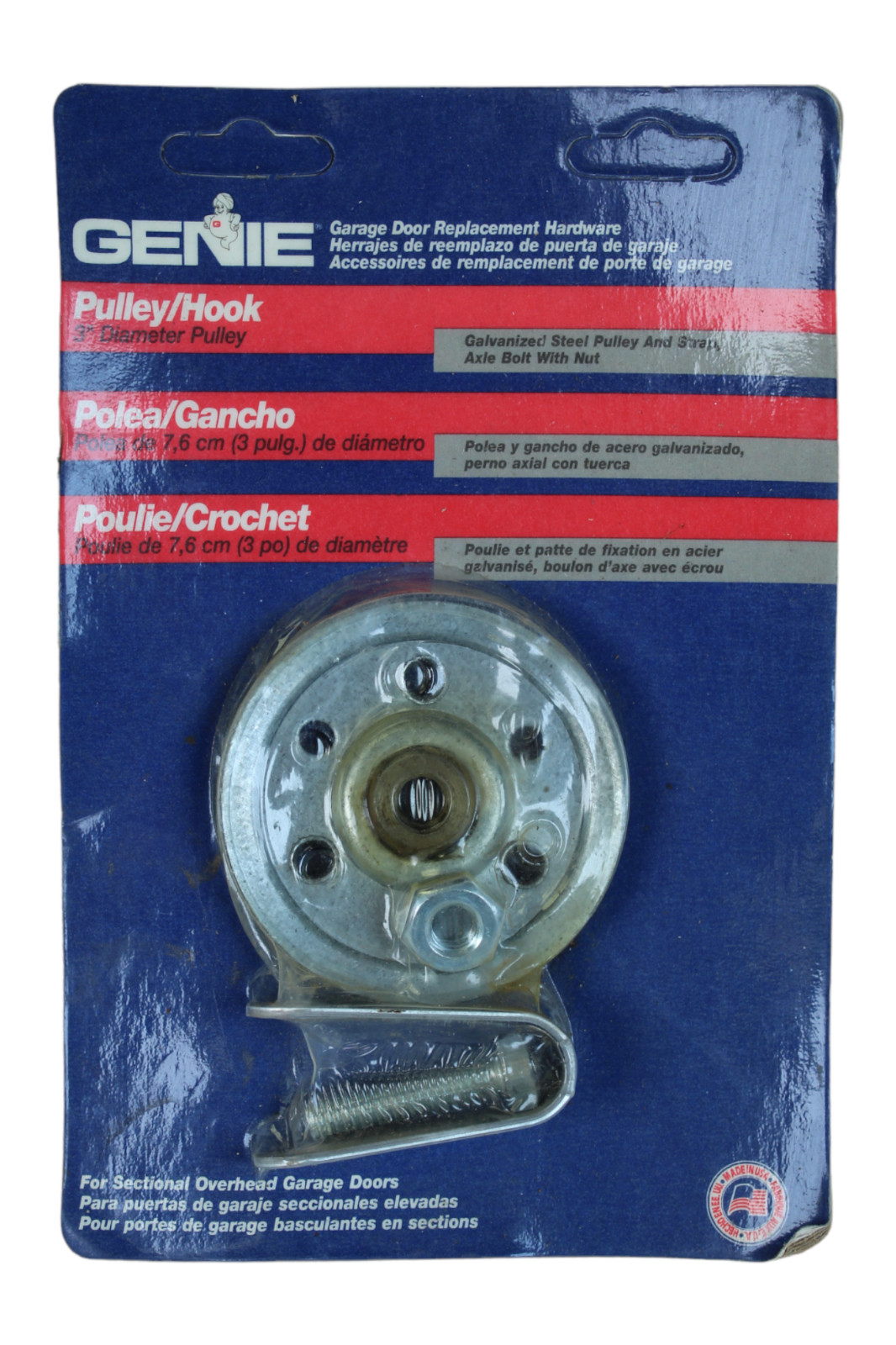 Genie 3" Garage Door Pulley/Hook GDH-3P