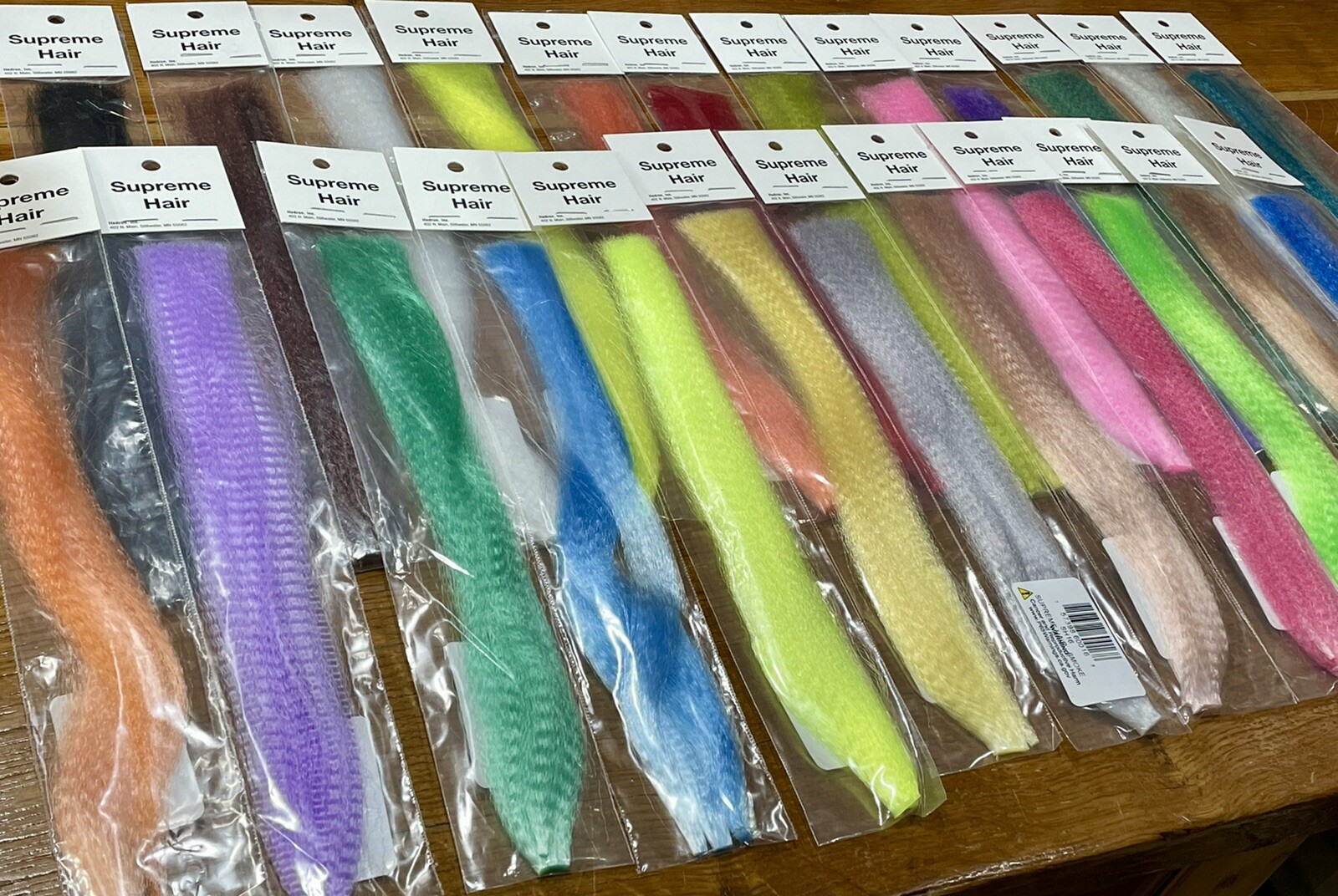 SUPREME HAIR. FLY TYING / JIG, SALTWATER, MUSKY. FAUX BUCKTAIL. YOU PICK COLOR