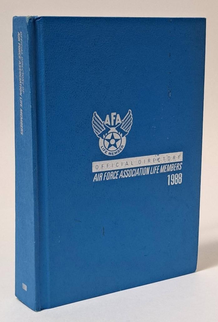 Official Directory Air Force Association Life Members 1988 AFA USAF