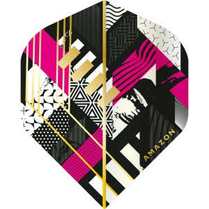 Amazon Abstract No2 Black Dart Flights