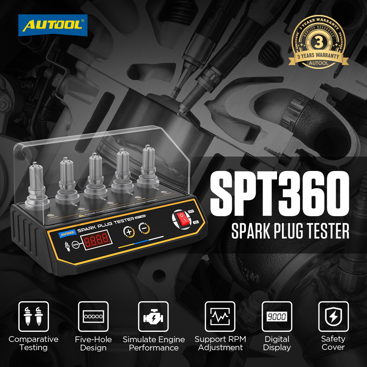 Spark Plug Tester Automotive Engine ignition coil test tool Diagnostic Analyzer