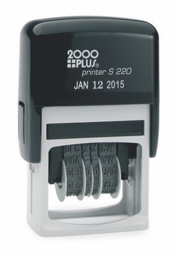 Cosco 2000 Plus Printer S-220 Self-Inking Dater, Black Ink