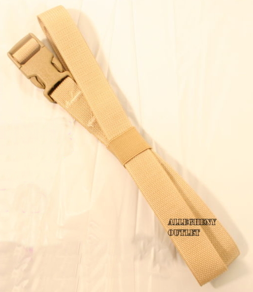 LOT of 8 - Molle QUICK RELEASE Cargo LASHING STRAPS 1" x 68" Tan ADJUSTABLE