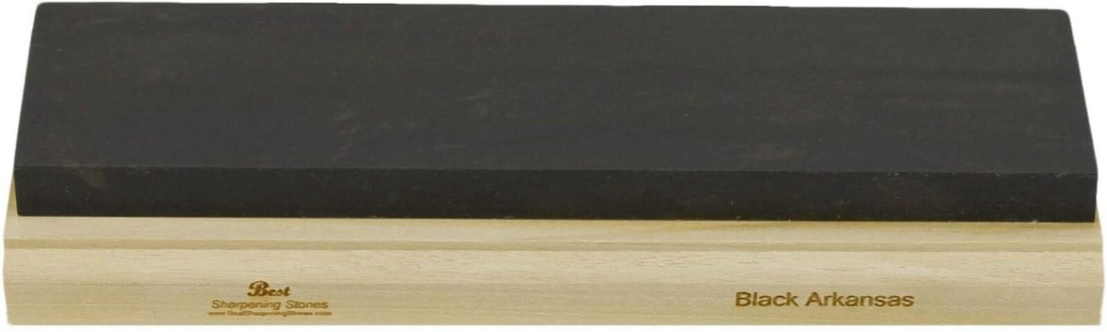 Arkansas Sharpening Stone Set - Wood Mounted 8"