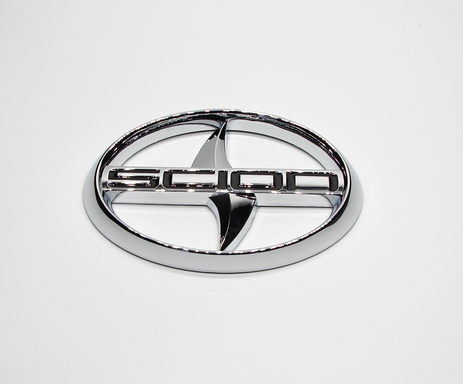 SCION CHROME SILVER COLOR ABS PLASTIC 3D EMBLEM STICKER DECAL (READ DESCRIPTION)