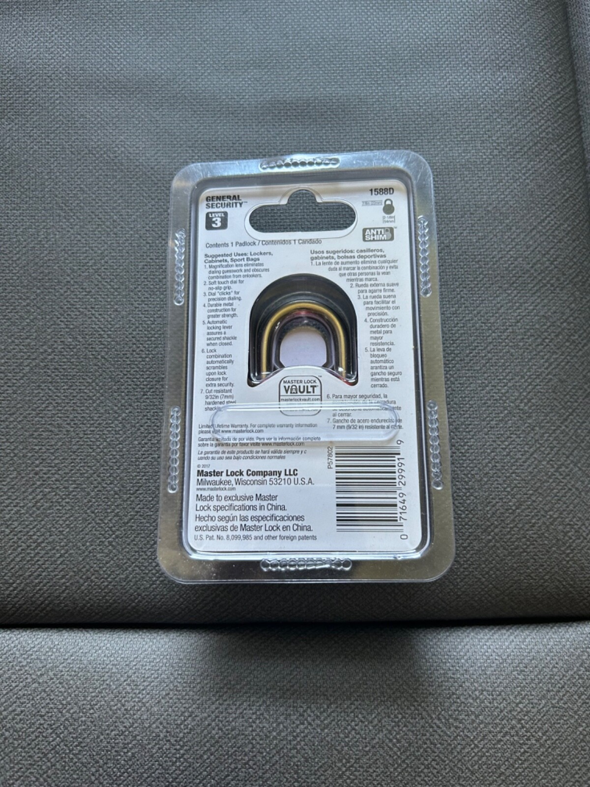 NEW- Level 3 Master Padlock