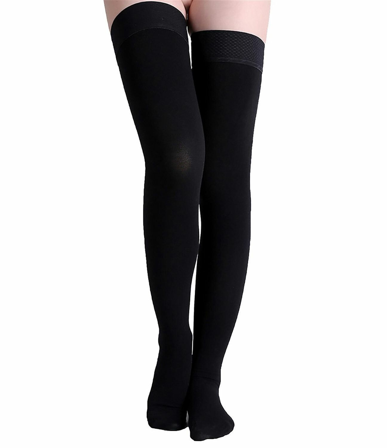 Runee High Quality Thigh High Closed Toe Compression Stockings