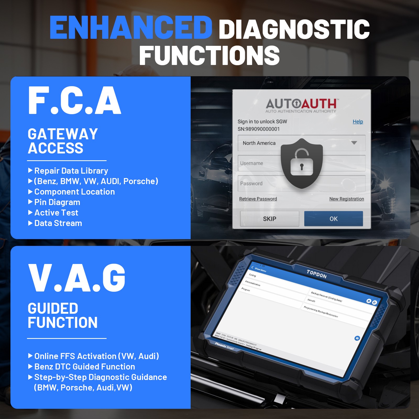 2025 New TOPDON Phoenix Smart ULTRA Diagnostic Scanner Tool ECU Programming ADAS