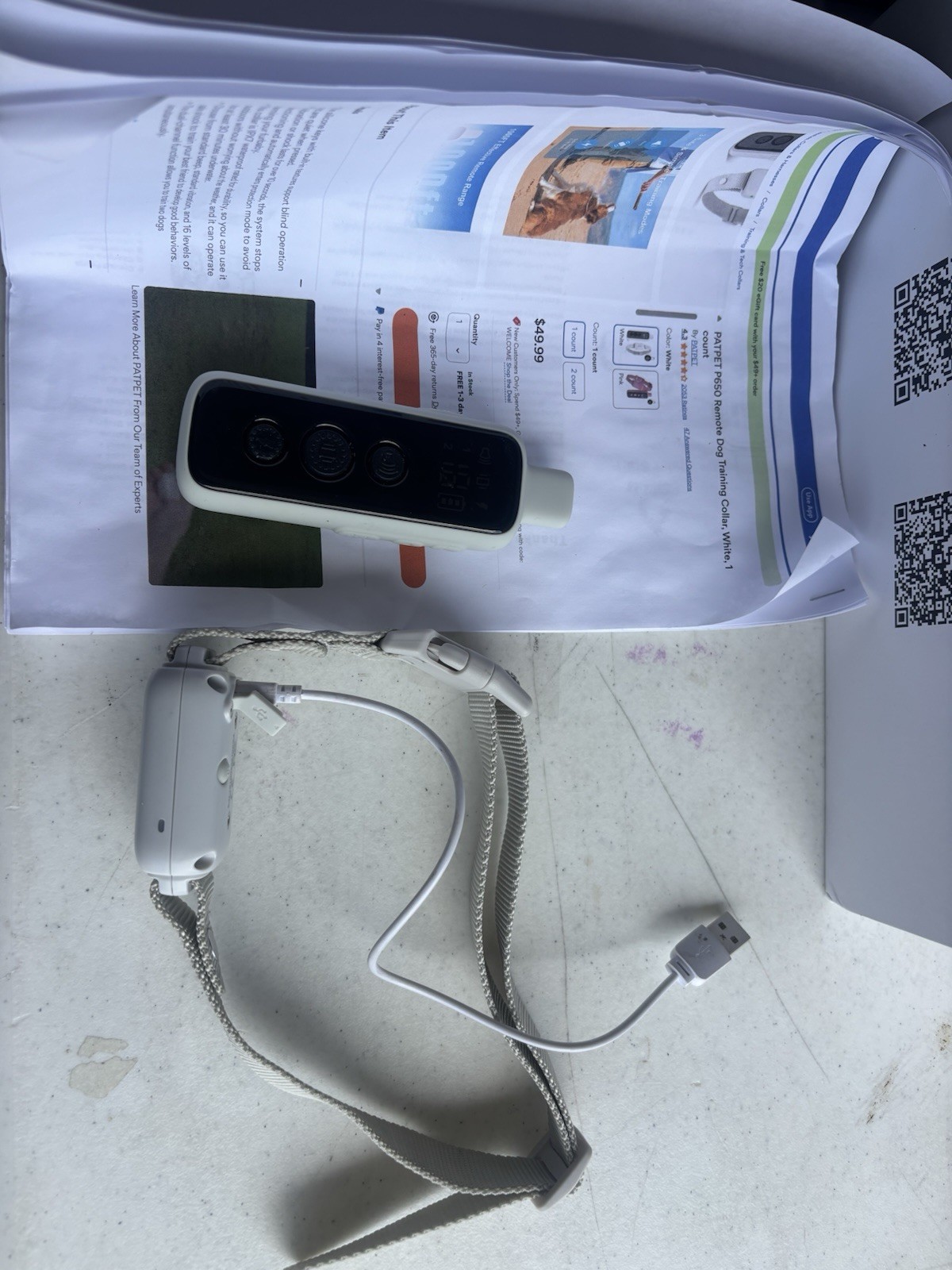 Patpet P-Collar 650 Remote And Collar Dog Training
