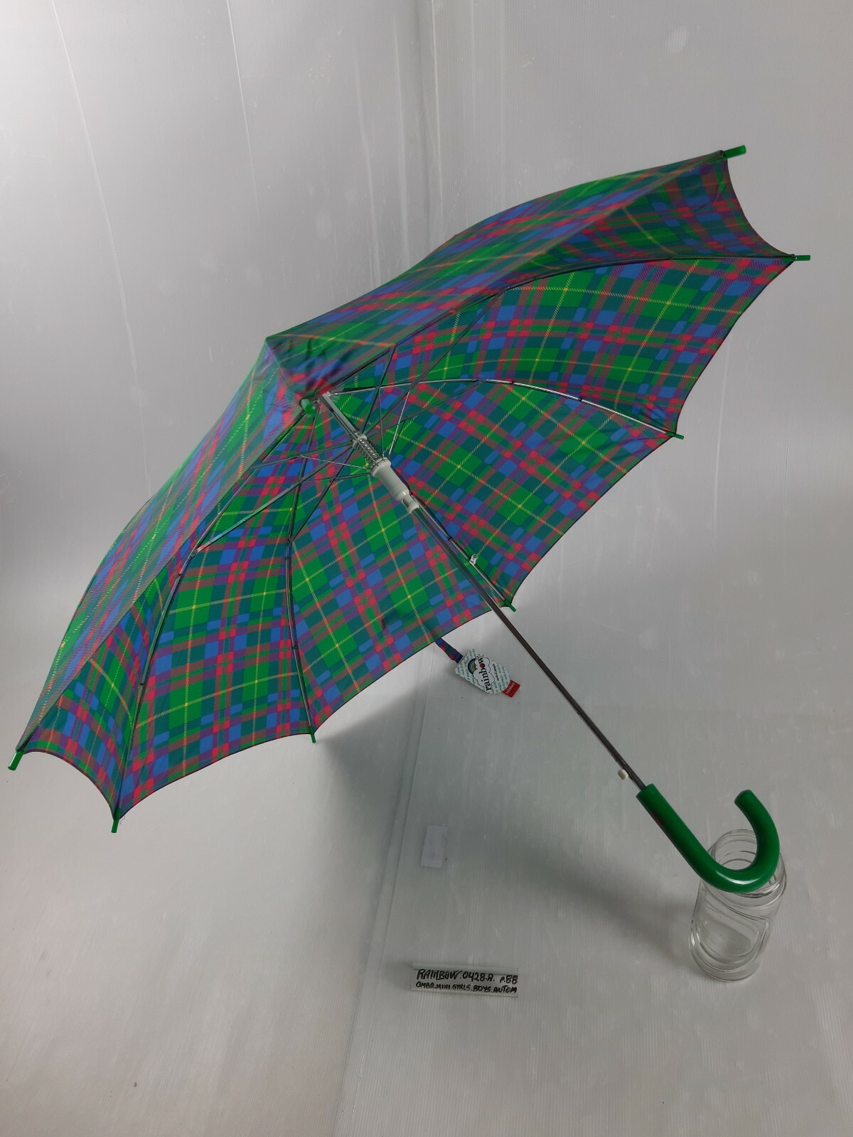 Long/Mini Umbrella - Automatic - Boys - 8 Slats - 0428A - Rainbow