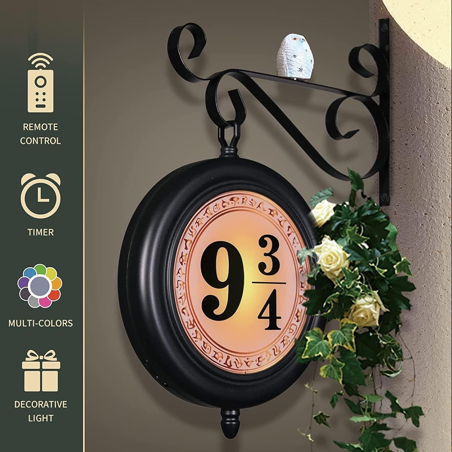 Harry Potter Hanging 9 3/4 Night Light Wall Light Decoration Lamp