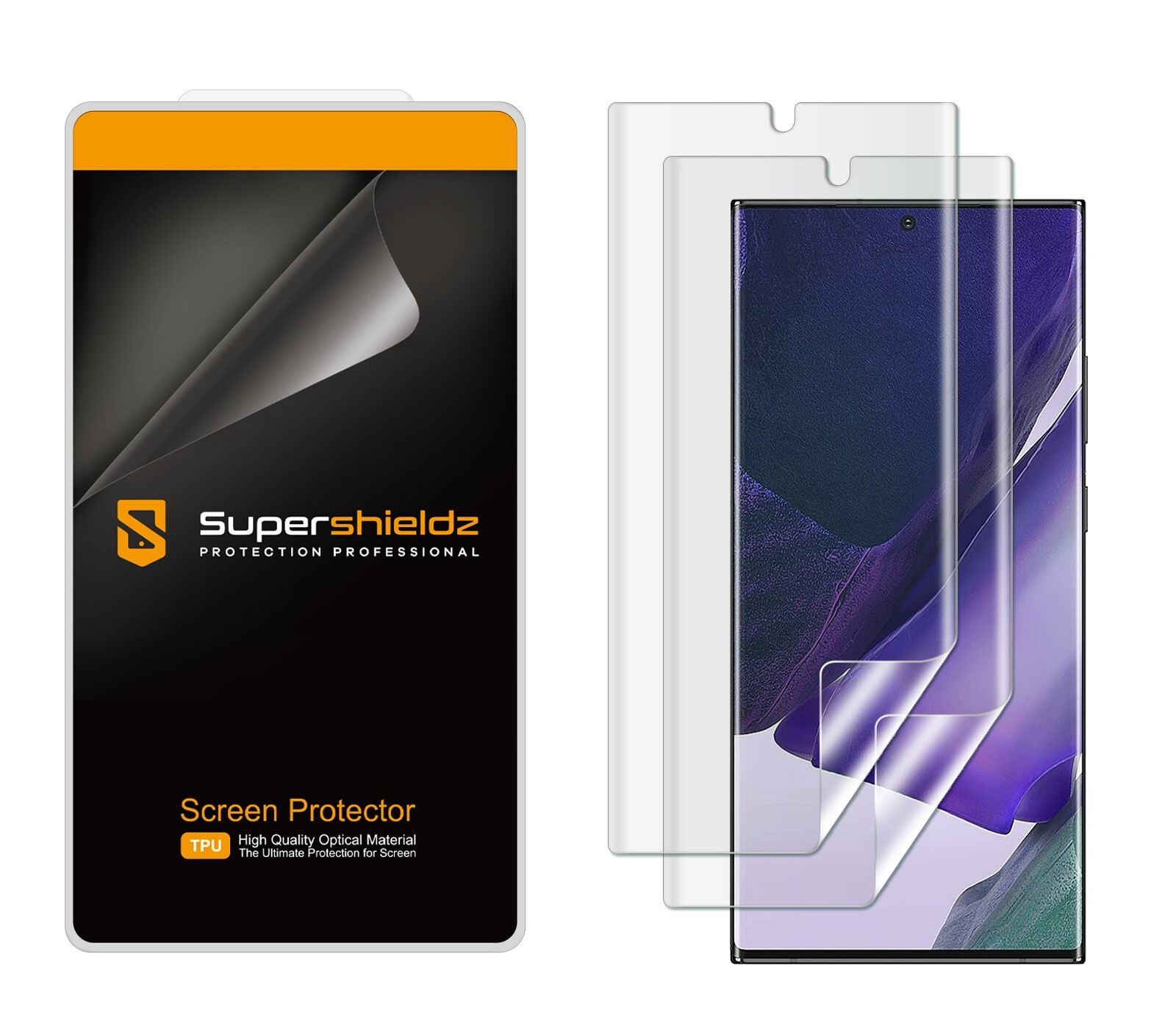 2X Clear Full Cover Screen Protector for Samsung Galaxy Note 20 Ultra 5G