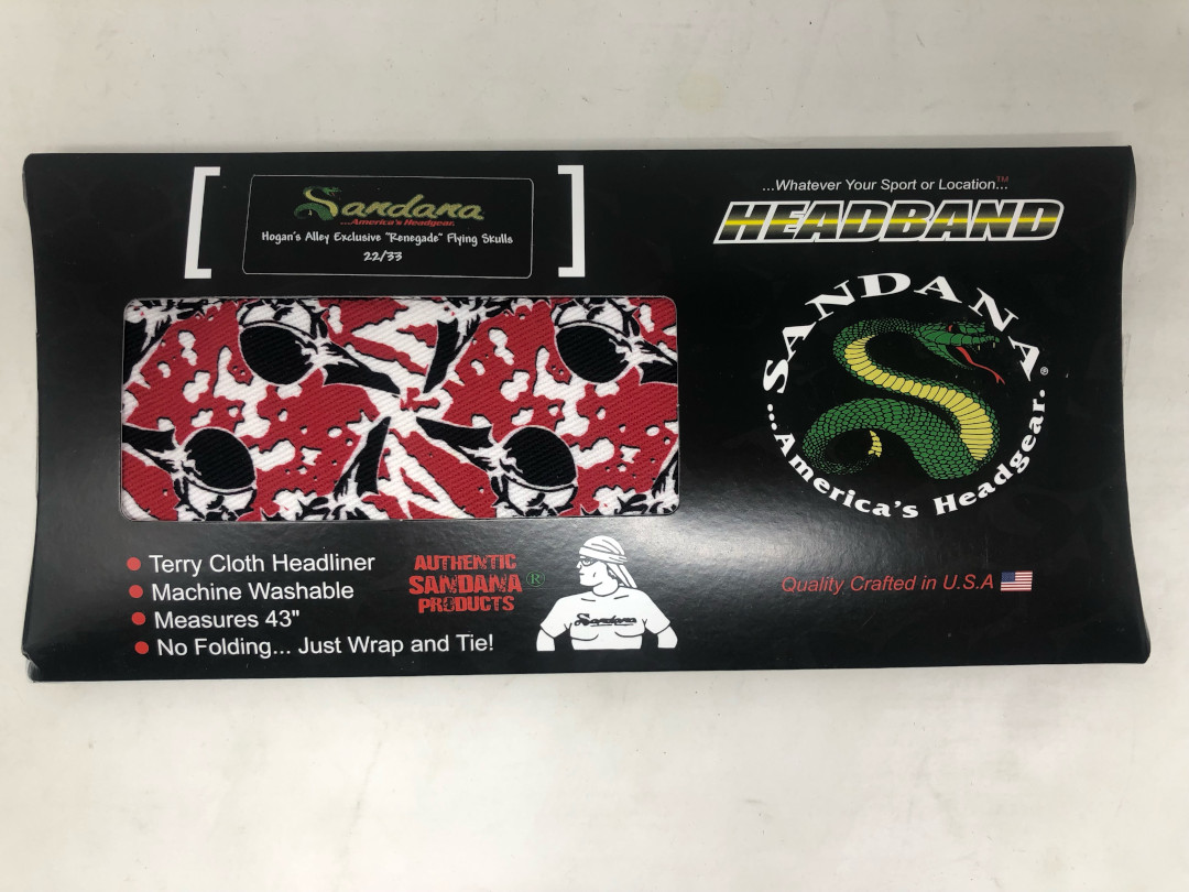 Limited Edition Sandana Flying Skulls Paintball Headband - Renegade #22