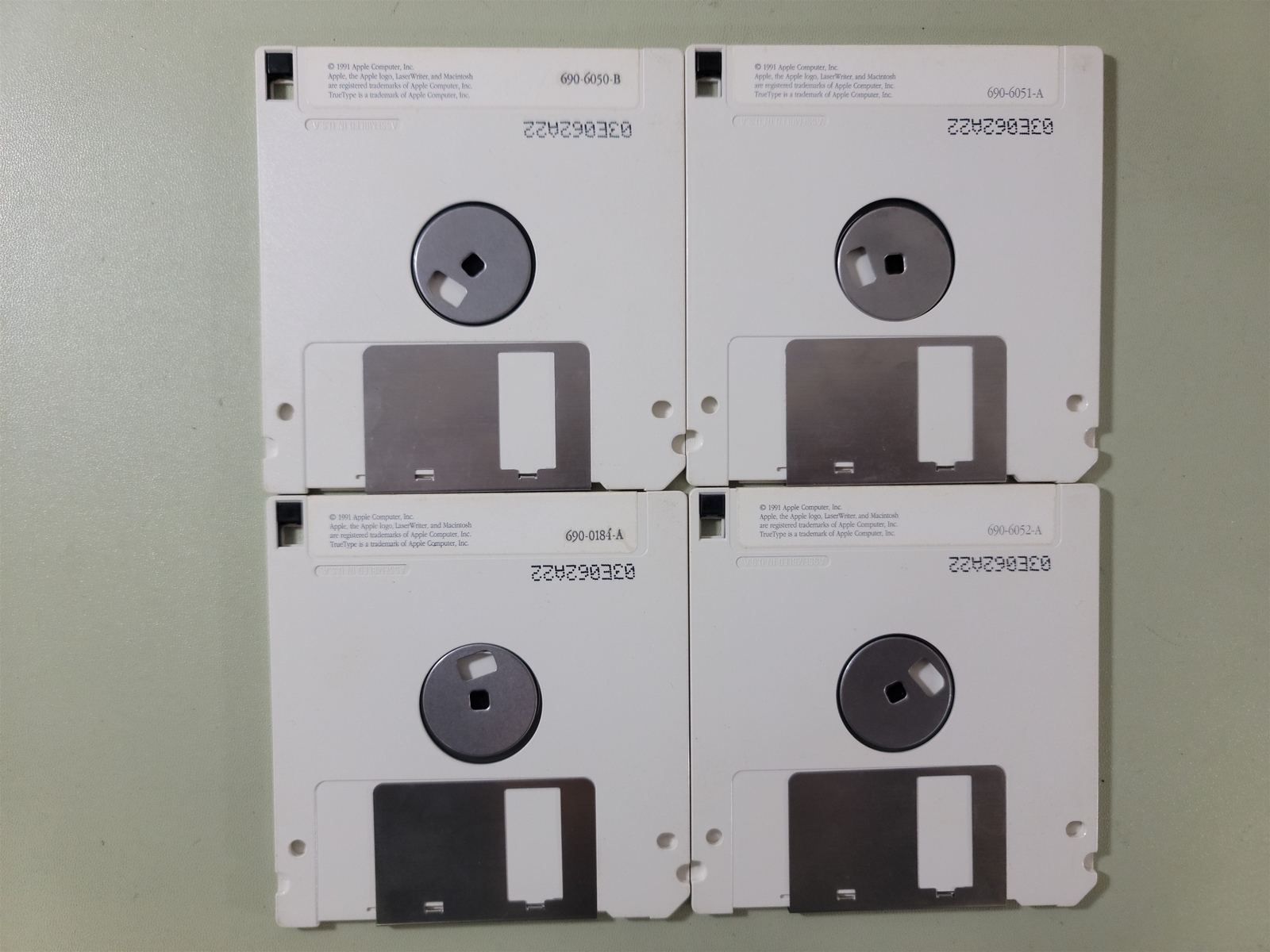 Macintosh LaserWriter II Software Installation Disk + Fonts (x3 Disks)