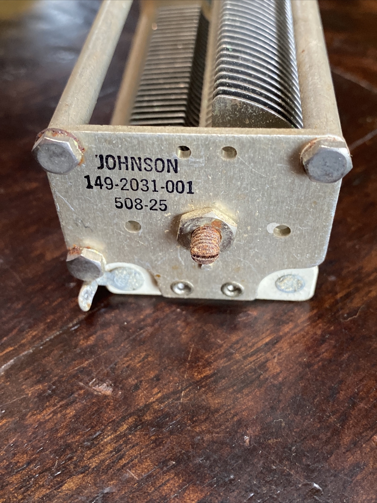 Vtg Johnson 149-2031-001 508-25 Ham Radio Variable Tuner Condenser