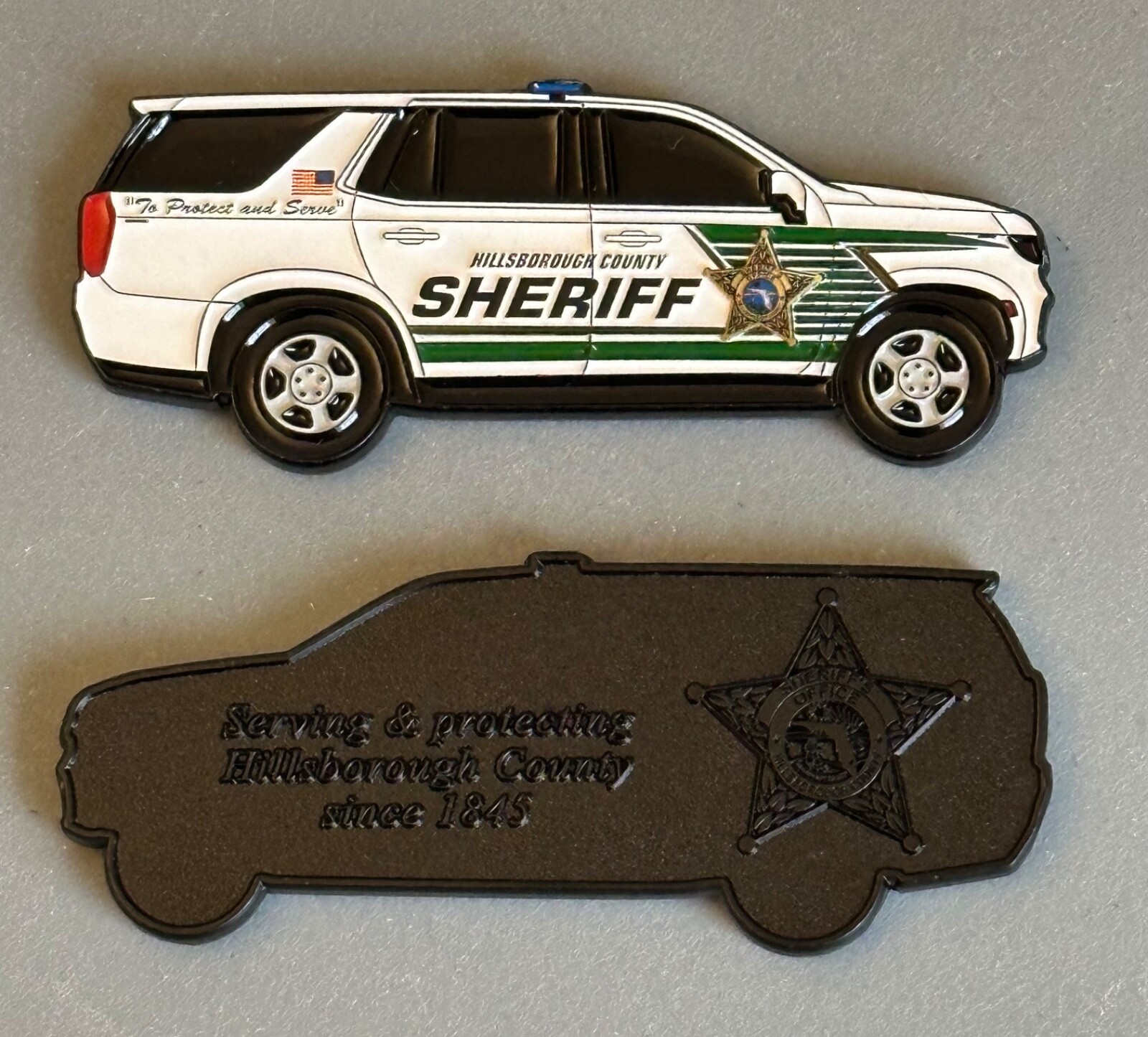 HILLSBOROUGH COUNTY SHERIFF'S OFFICE (FL) CHALLENGE COIN - TAHOE