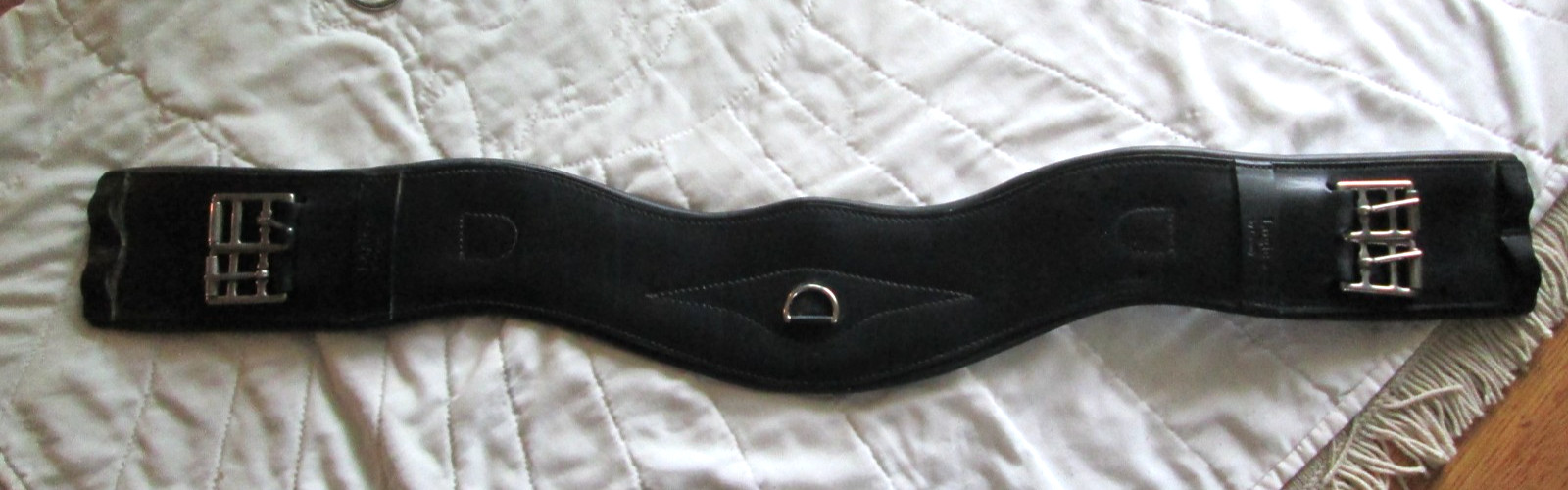 38" END TO END LOGIC BY COUNTRY BLACK DRESSAGE CONTOURED ENGLISH GIRTH