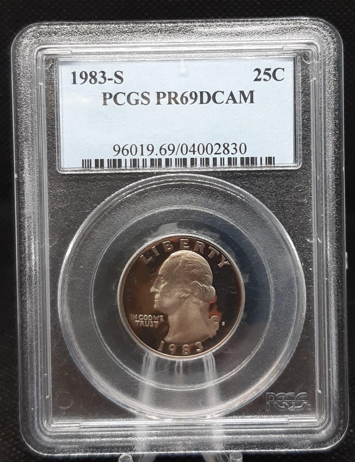 1983-S 25C Washington Quarter PCGS PR69DCAM Clad  #B64