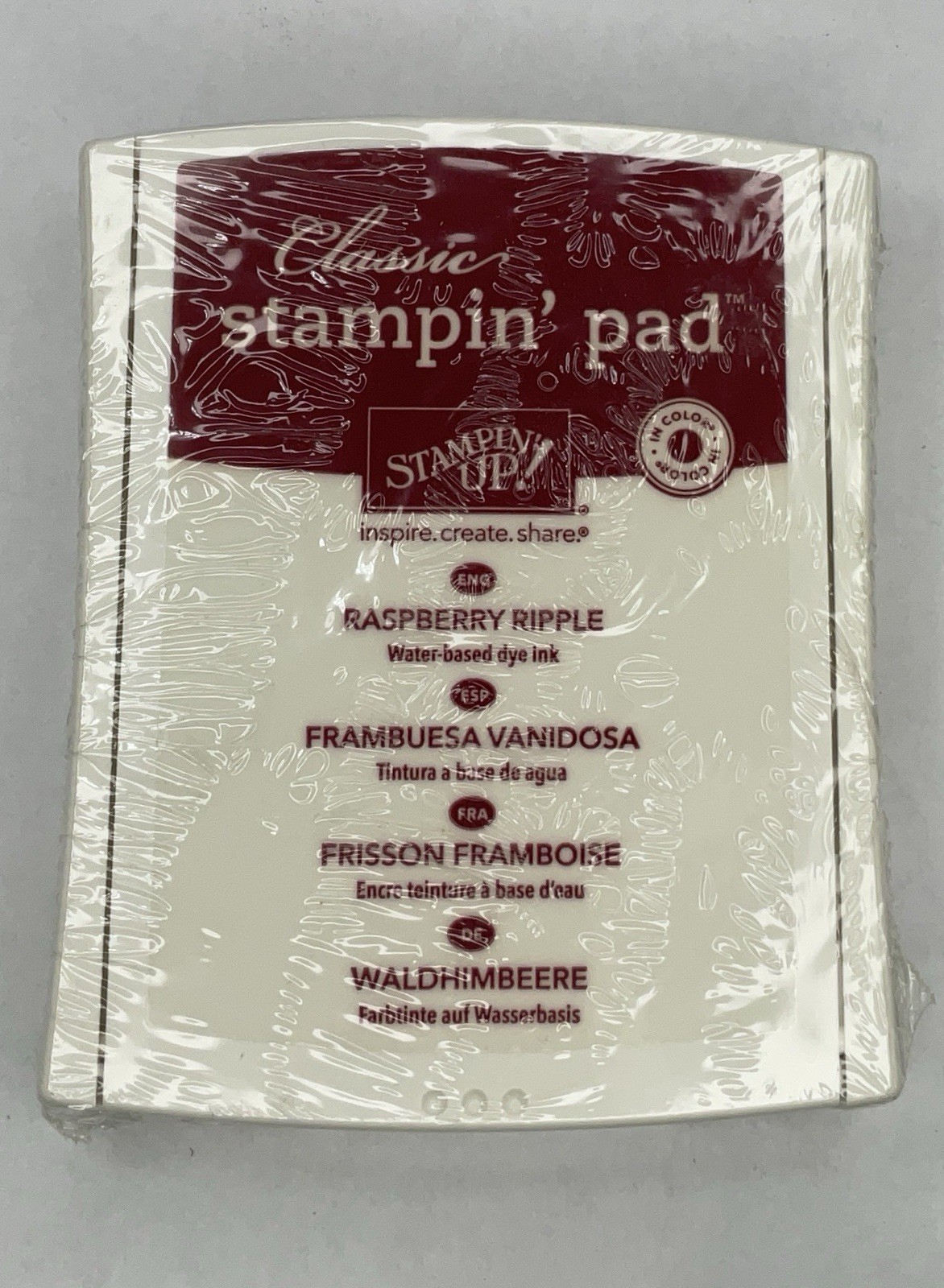 Stampin' Up! Classic Rasperry Ripple Ink Pad-New/Retired/Waterbased