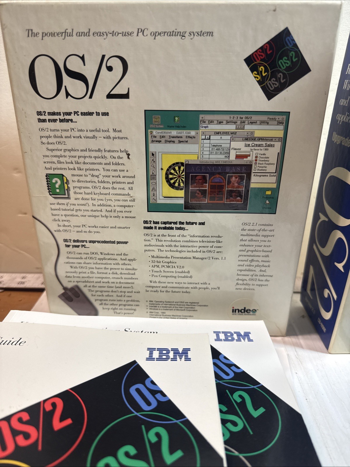 IBM OS/2 Warp Server Advanced Version 4 - VERY RARE - Box & Manuals