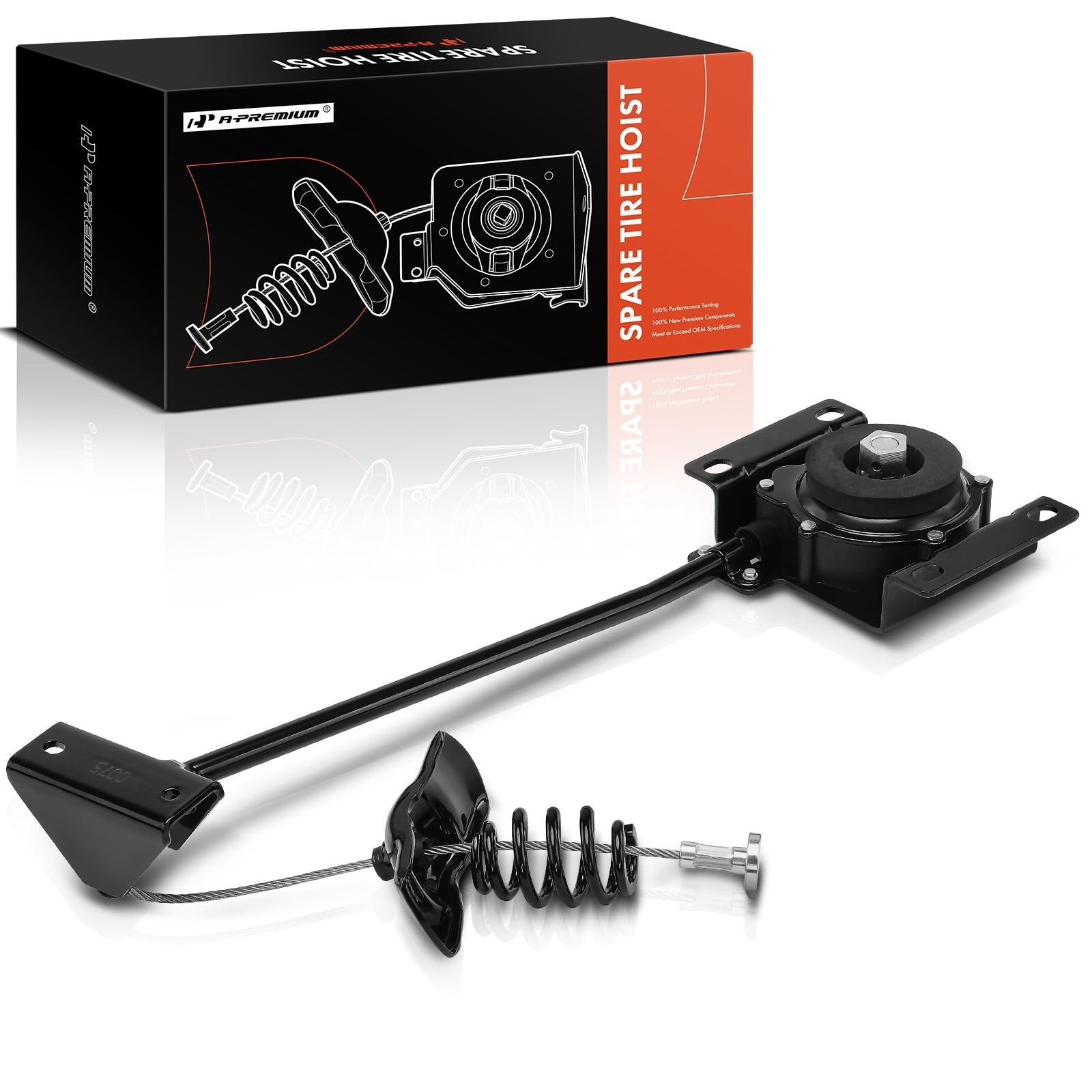 A-Premium Spare Tire Hoist Spare Tire Winch Carrier Compatible with Toyota Hi...