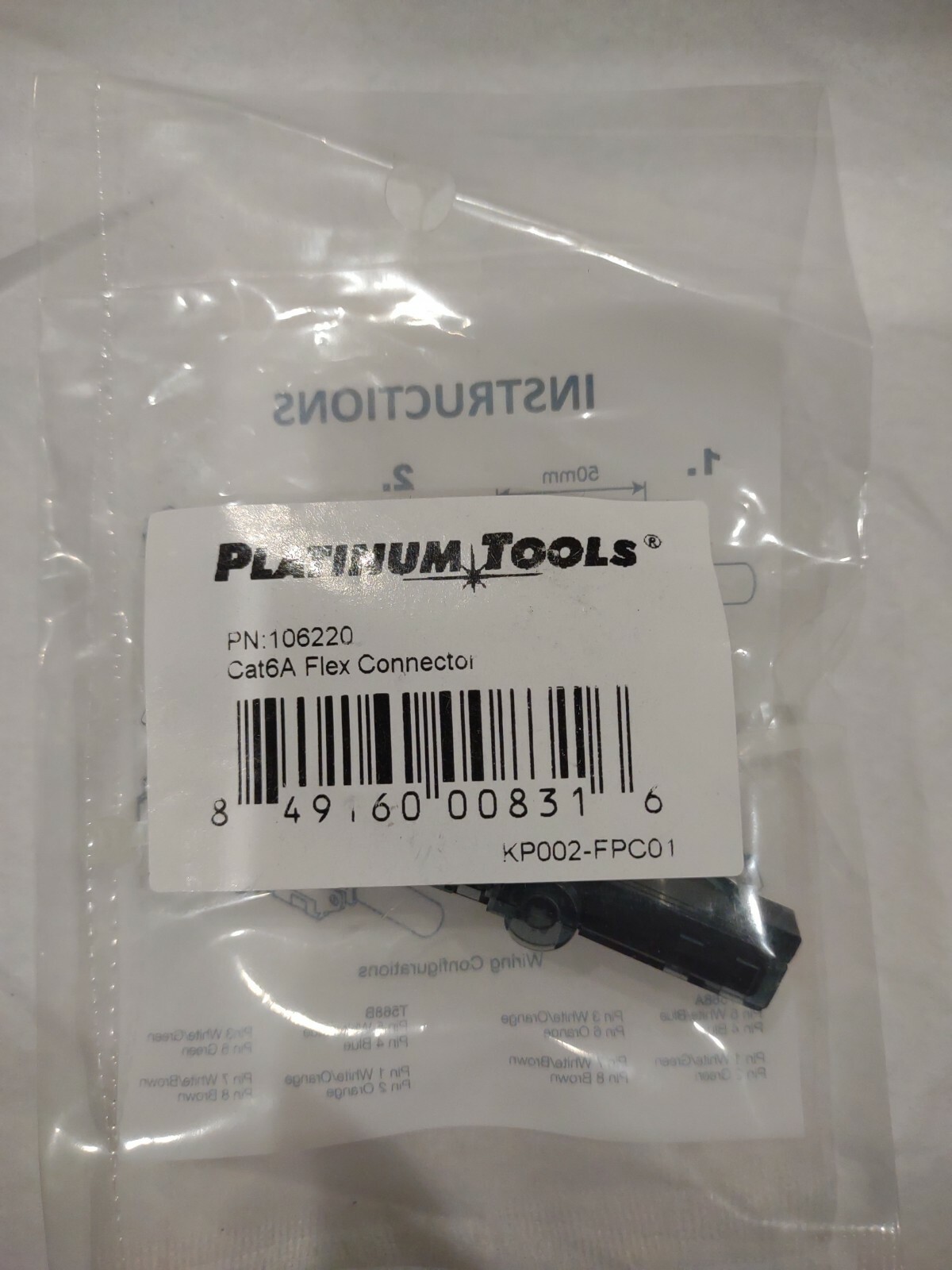 Platinum Tools 106220 Cat6A Non-Shielded Flex Connector