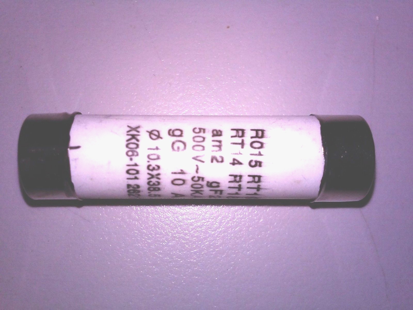 (1) QTY YHEC 10x38 10 Amp Ceramic Solar Fuse Photovoltaic R015 10 Ampere 500VDC