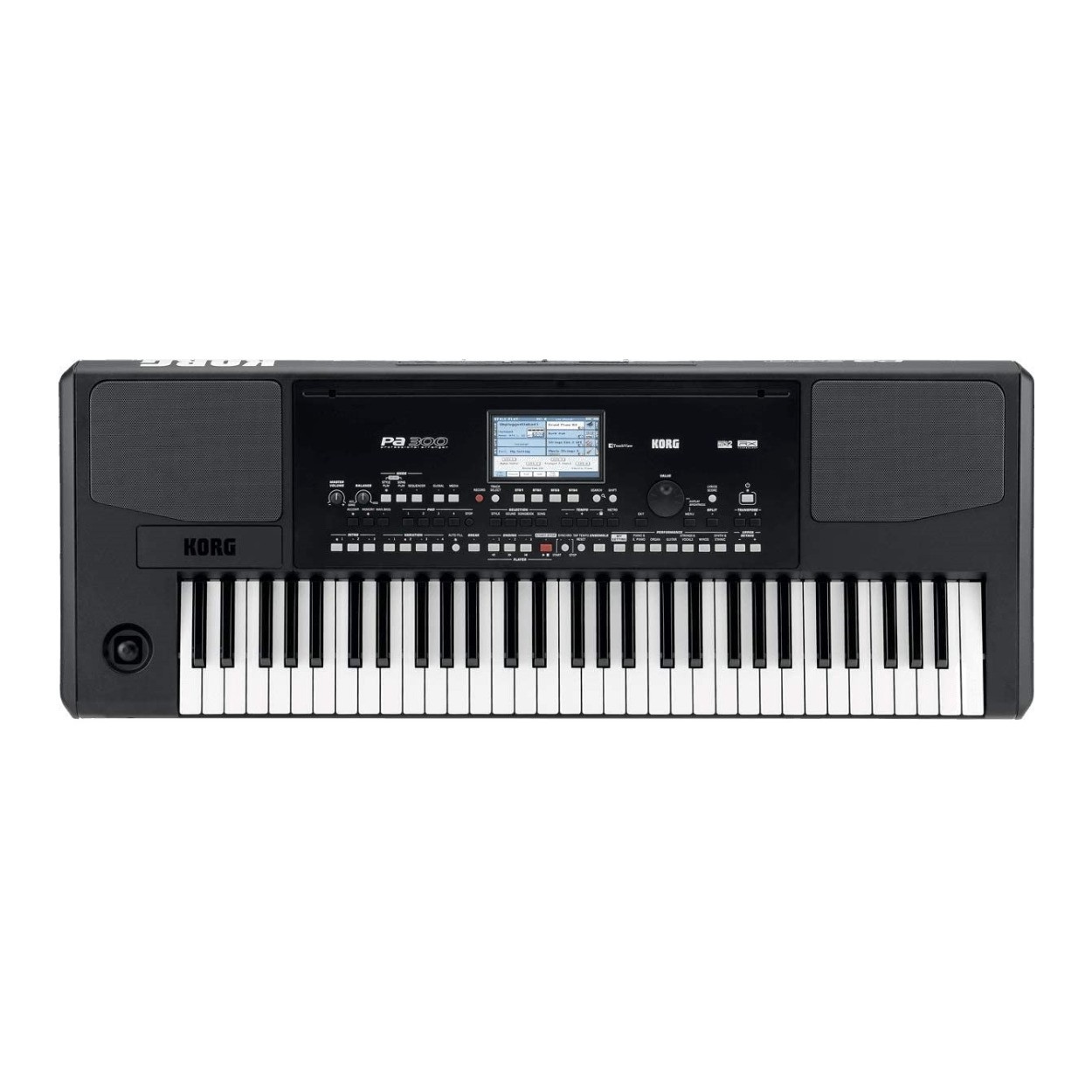 Korg PA300 61-key Professional Arranger Keyboard Music Station (Black)