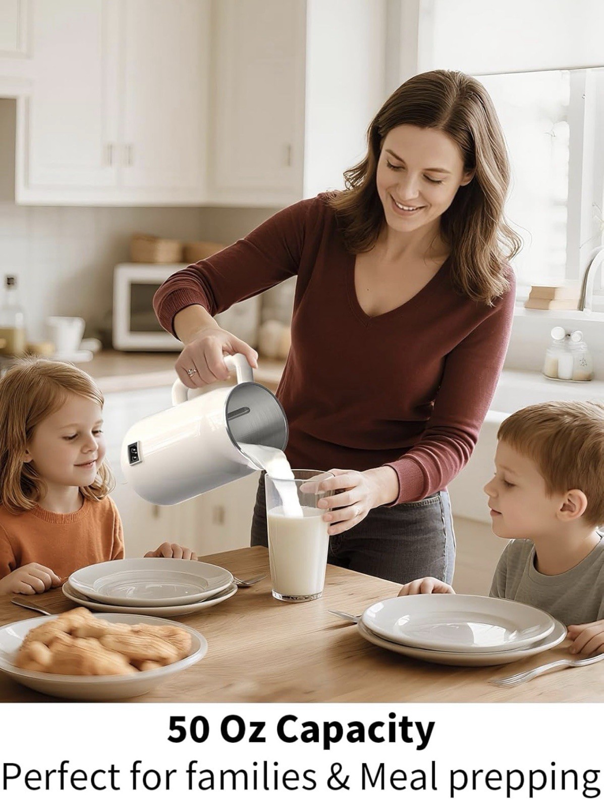 Peteme 8 In 1 Nut Milk Maker Machine 50 Oz Automatic Soy Milk Maker Open Box