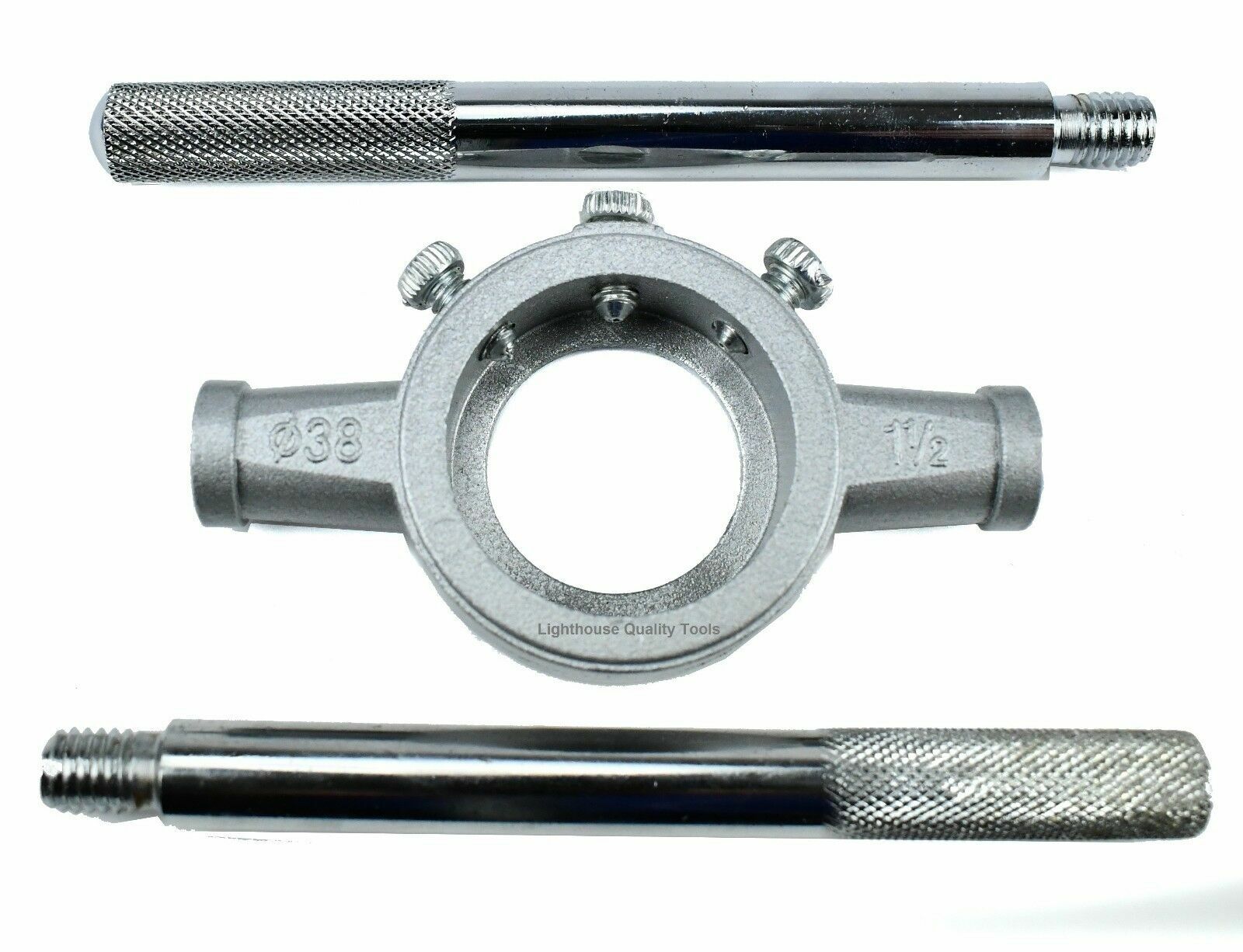 Lighthouse Quality Tools® M14X1 LH Adjustable Threading Die + Stock Handle
