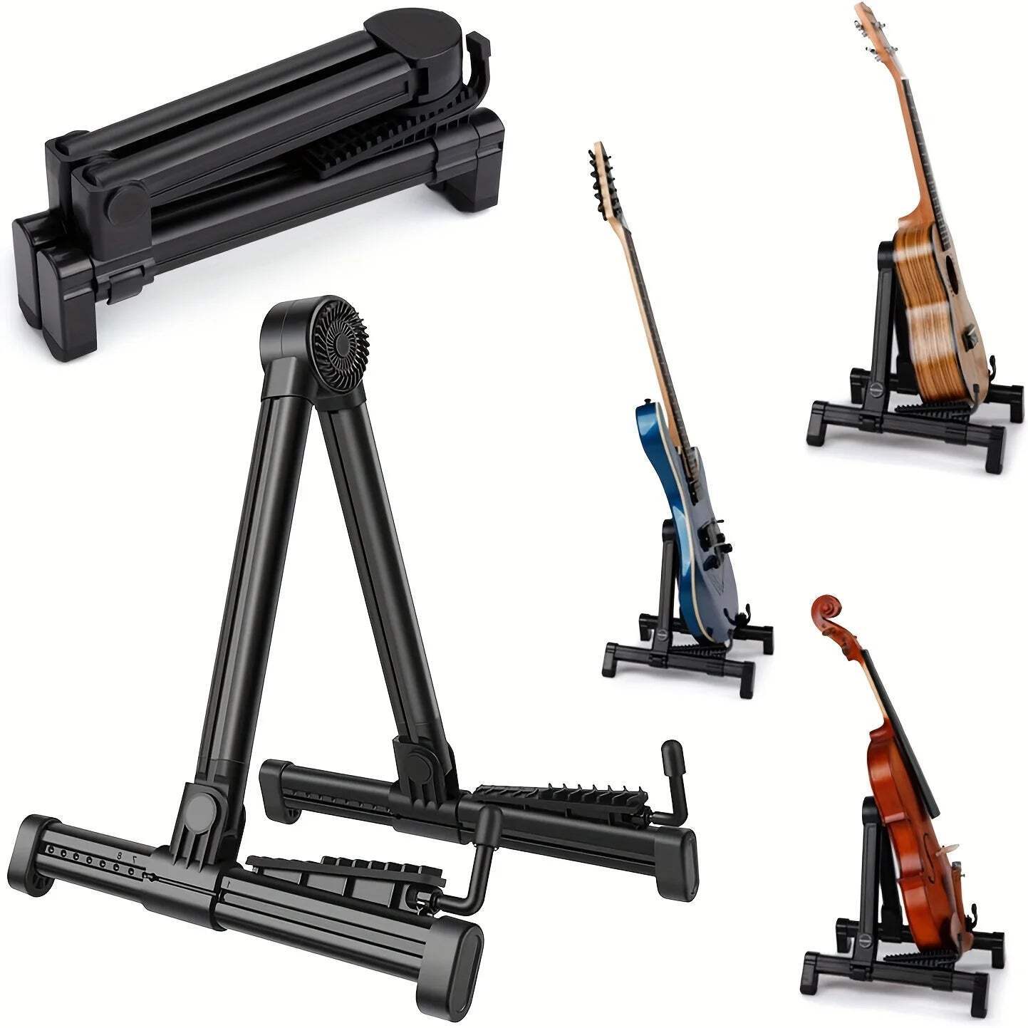 Miwayer Guitar Stand Folding A Frame Floor Universal ABS for Acoustic Classical