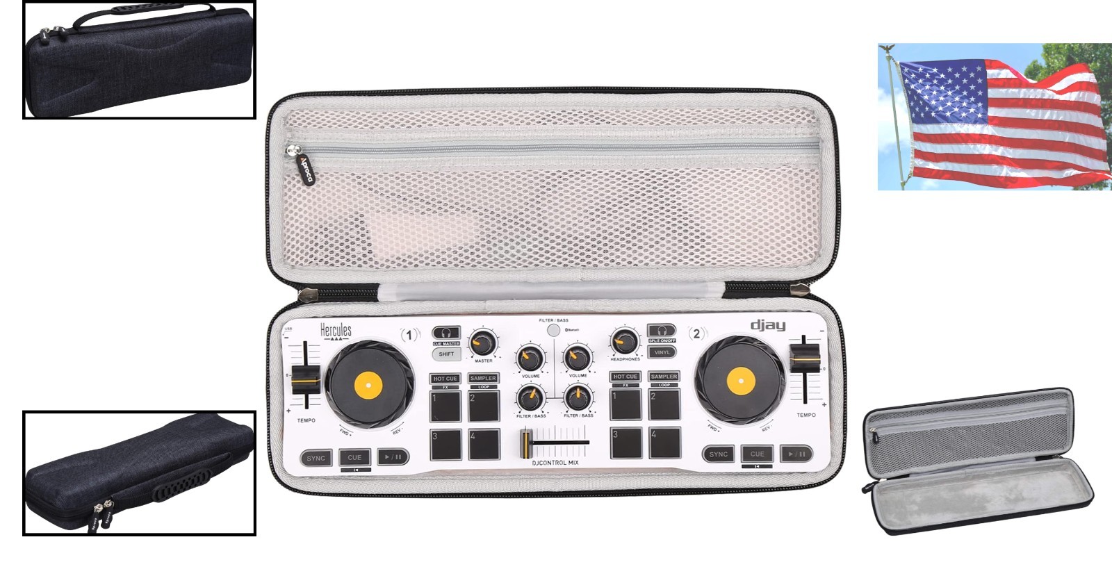 Hard Storage Case for Hercules DJControl Mix - Travel Safe & Secure