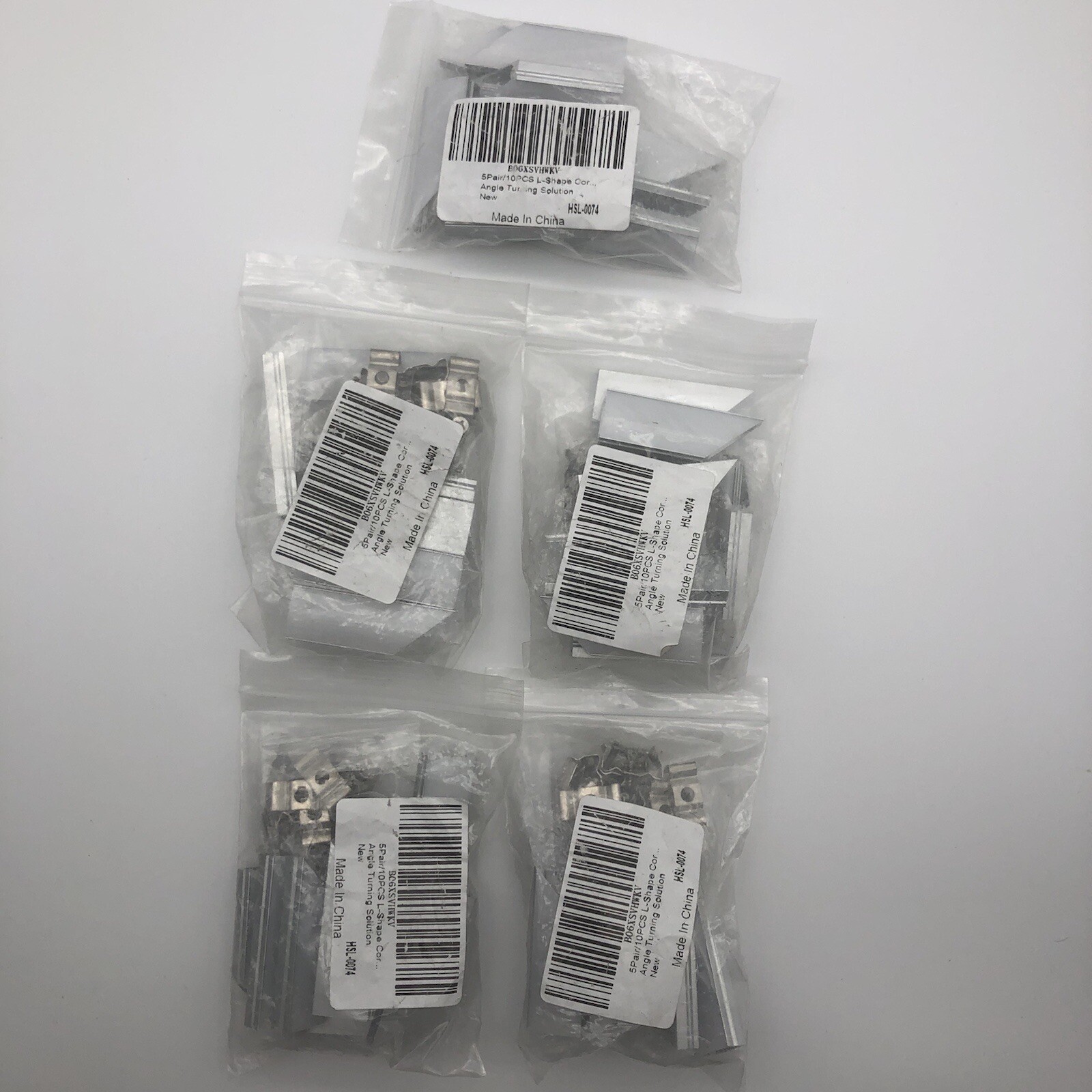5Pair/10PCS HSL-0074 LED L-Shape Corner Connector, L-Shape Corner Adaptor,Lot 5