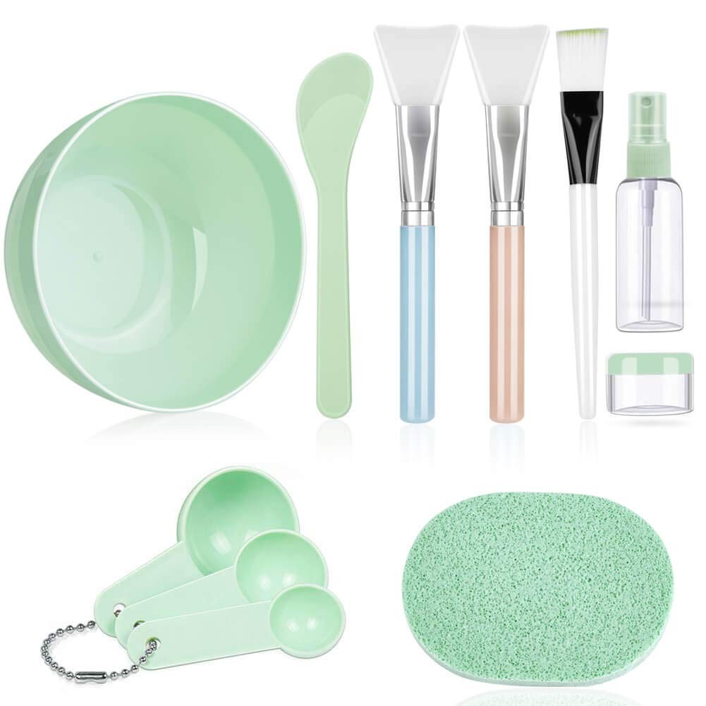 Face Mask Mixing Bowl Set, Anezus 11 Pcs DIY Facemask Mixing Tool Kit with Facia