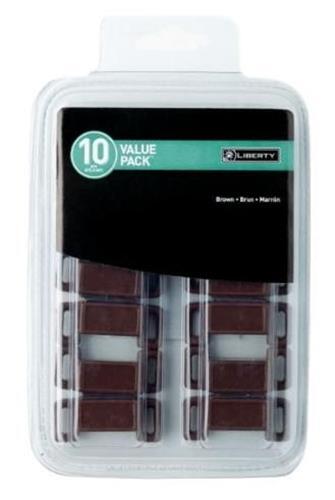 (5 Pack) Brown Economy Magnetic Catch 10-Pack - L-C080X1L-BR-U1