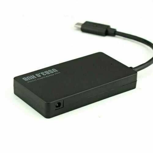 4 Port USB 3.0 Hub Cable Power Adapter Splitter Multiple Extender for Laptop